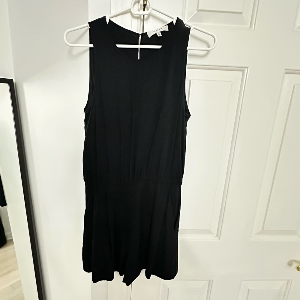 Milly Black Sleeveless Jumpsuit